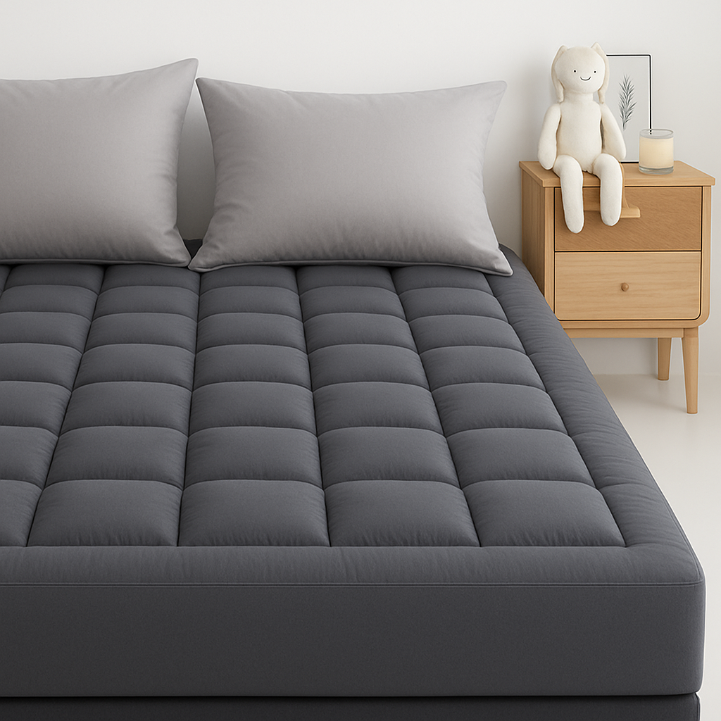 Charcoal Bamboo Mattress Topper