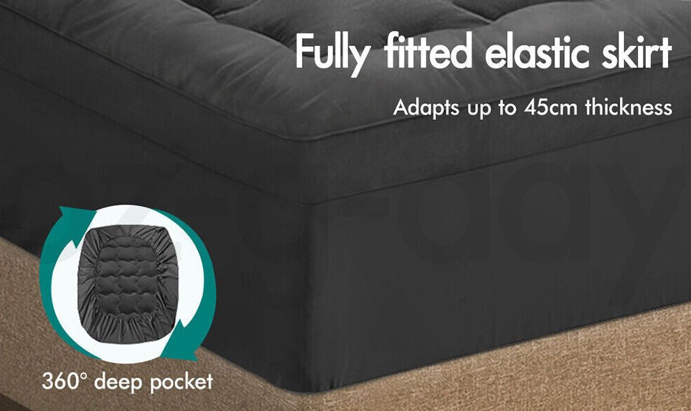 Charcoal Bamboo Mattress Topper