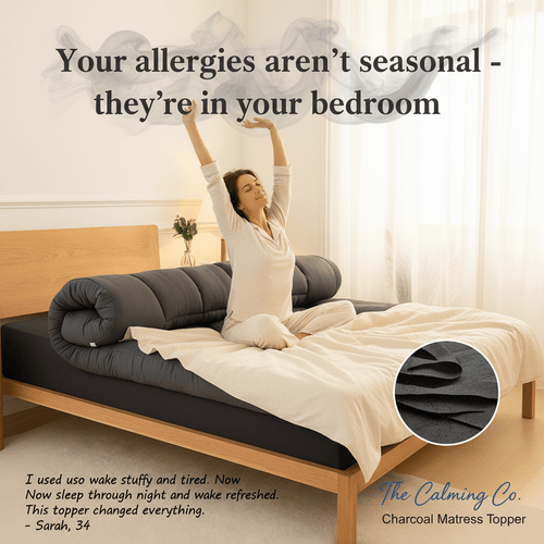 Charcoal Bamboo Mattress Topper